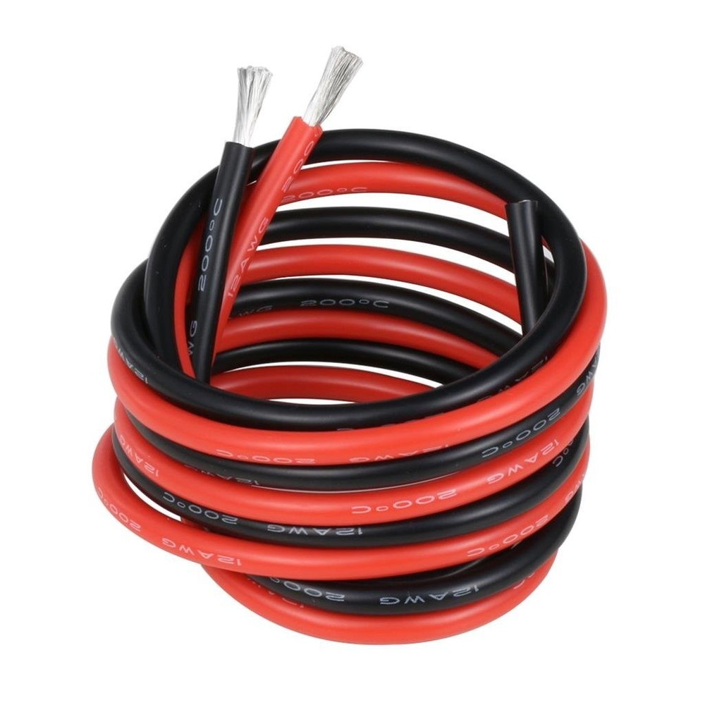 BNTECHGO 12 silicone wire red 3ft and black 3ft,