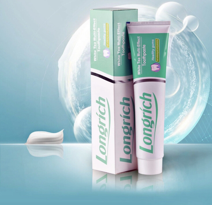 Longrich Toothpaste, White Tea Multi-Effect Toothpaste 1 Pack Jumbo Size 200g