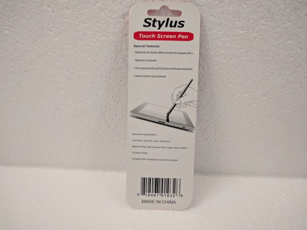 GRD Stylus for Capacitive Touchscreens Black New