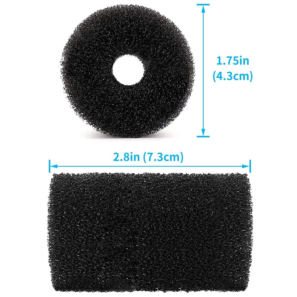 12 Pack MiMoo Pool Sweep Tail Scrubber Replacement for Polaris Black