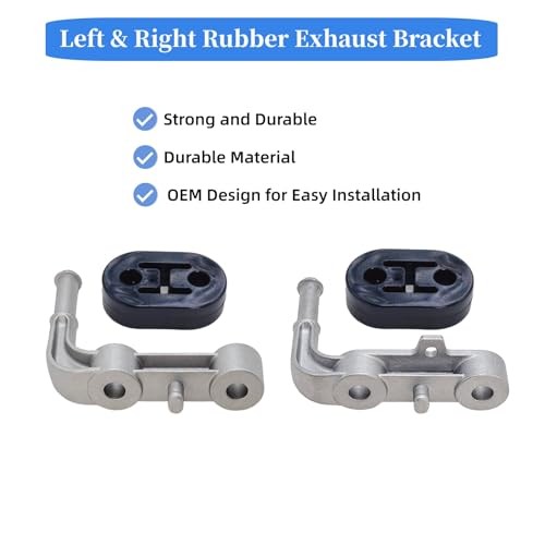 2Pcs Hanger Rubber Exhaust Bracket Muffler Support Assembly Compatible with