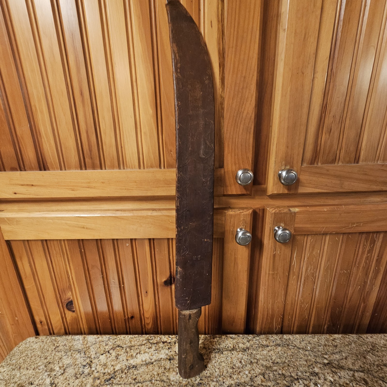 Vintage Collins & Co. Legitimus No 13 Large Knife With Sheath USA