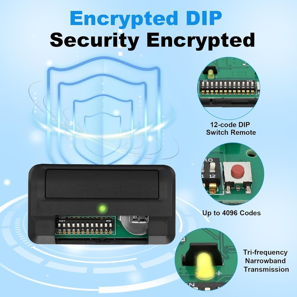 Liftmaster 811LM Gate Remote | 4-Pack | Dual DIP Security+ | 3-