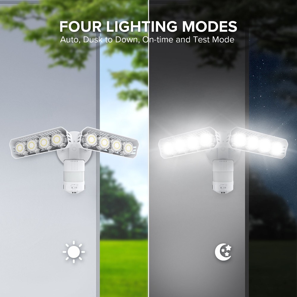 SANSI 7000LM LED Security Lights Motion Sensor Energy Efficient 54W FloodLight