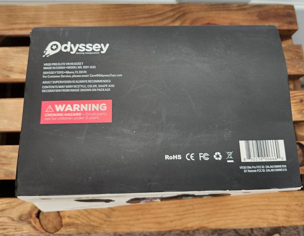 Odyssey VR 3D Pro Elite Virtual Reality Headset with Retractable Earbuds