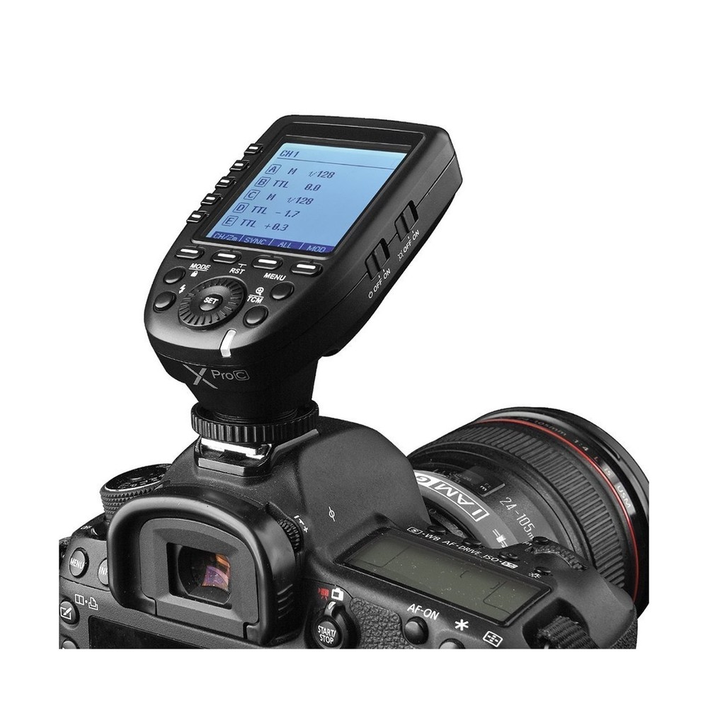 Godox XPro-C E-TTL 2.4G High-Speed Sync Wireless Flash Trigger Transmitter Co...