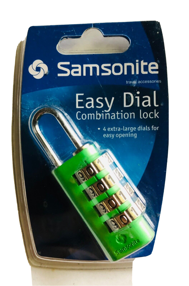 NEW SAMSONITE EASY DIAL COMBINATION LOCK, OR MASTER LOCK PLEASE SELECT ONE