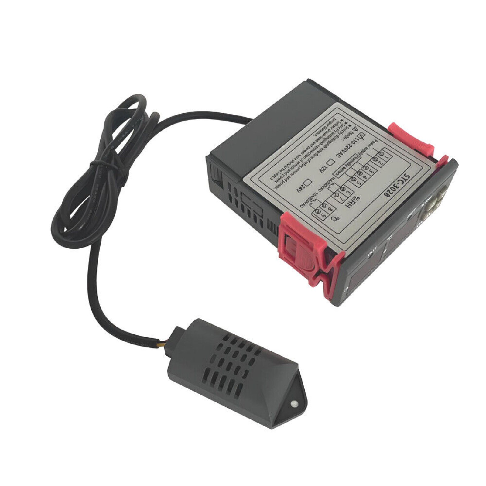 STC-3028 Digital LCD Temperature Humidity Controller Thermostat AC110-220V/12V