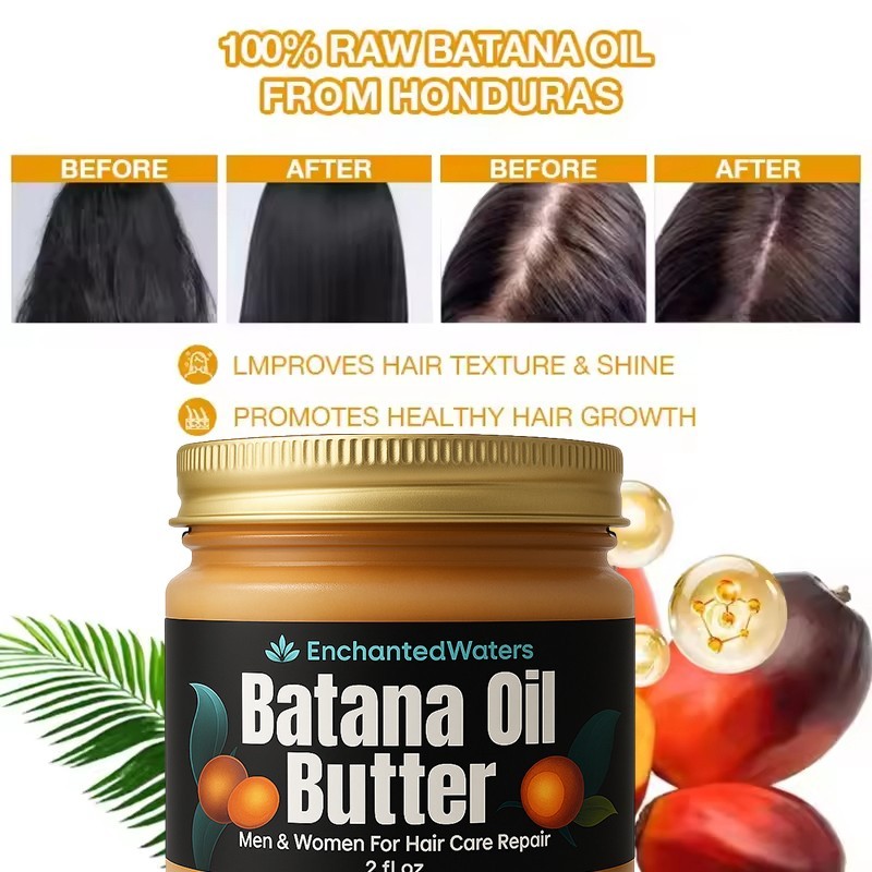 100% Natural Batana Oil For Hair Growth -Anti Hair Loss-Healthier Thicker Fuller