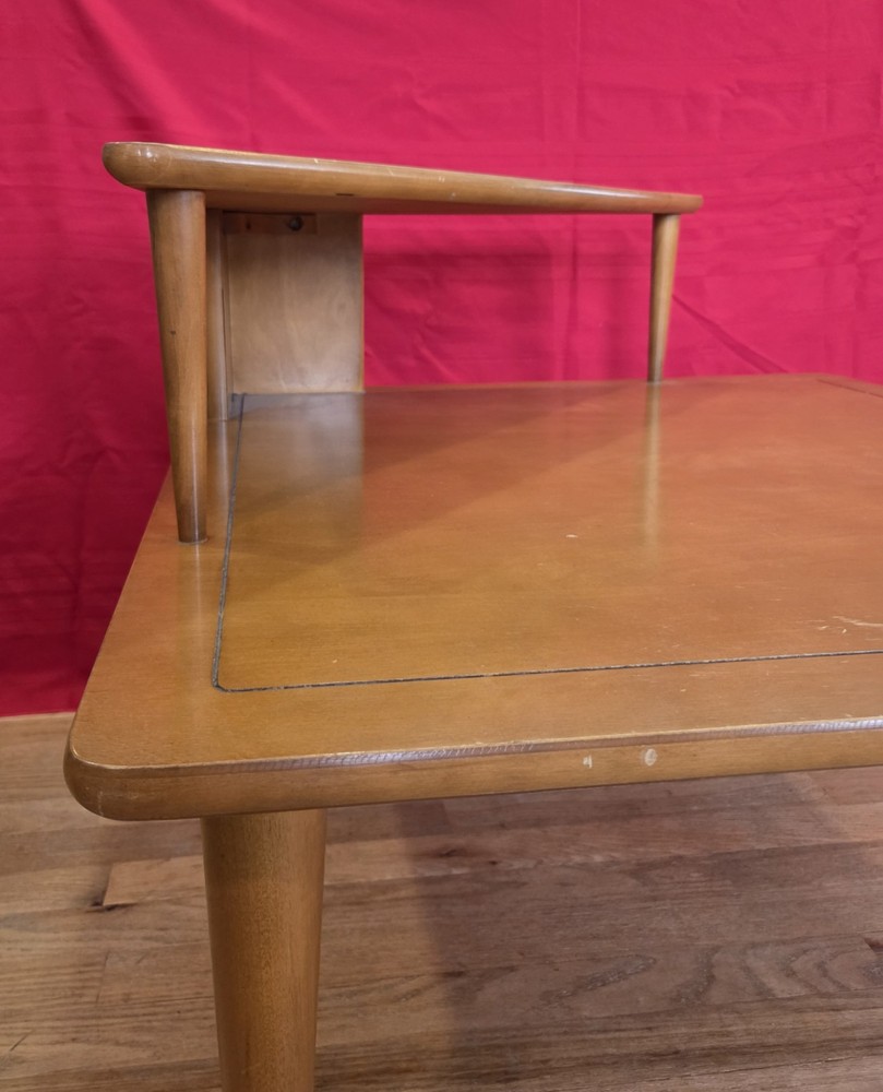 Mid century modern two-tier corner table table