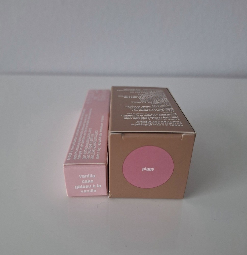 Rhode Bundle Piggy Blush and Vanilla cake lip tint