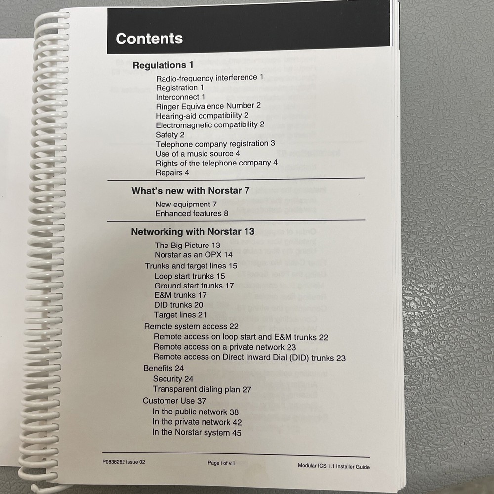 Norstar Plus Modular ICS 1.1 Installer Guide