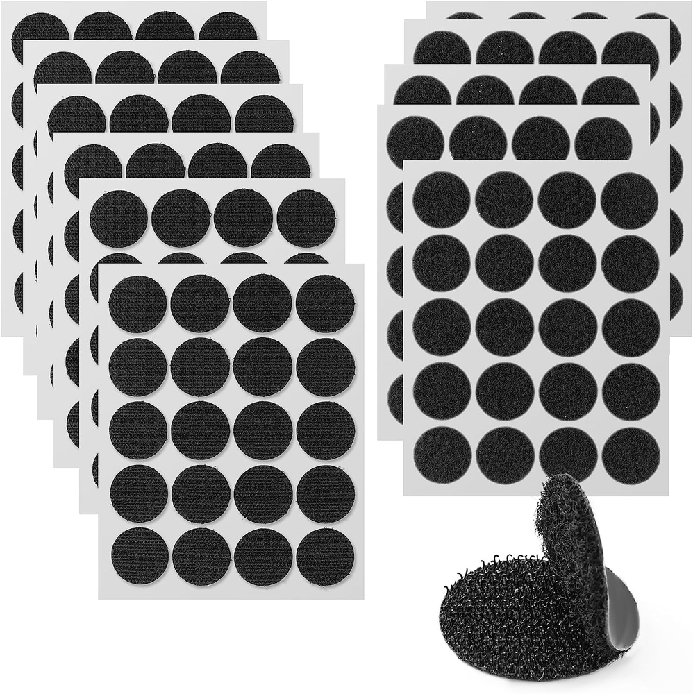 Art3d 40 Sets Hook and Loop Tape 1x4 in. Double-Sided Command Adhesive Strip