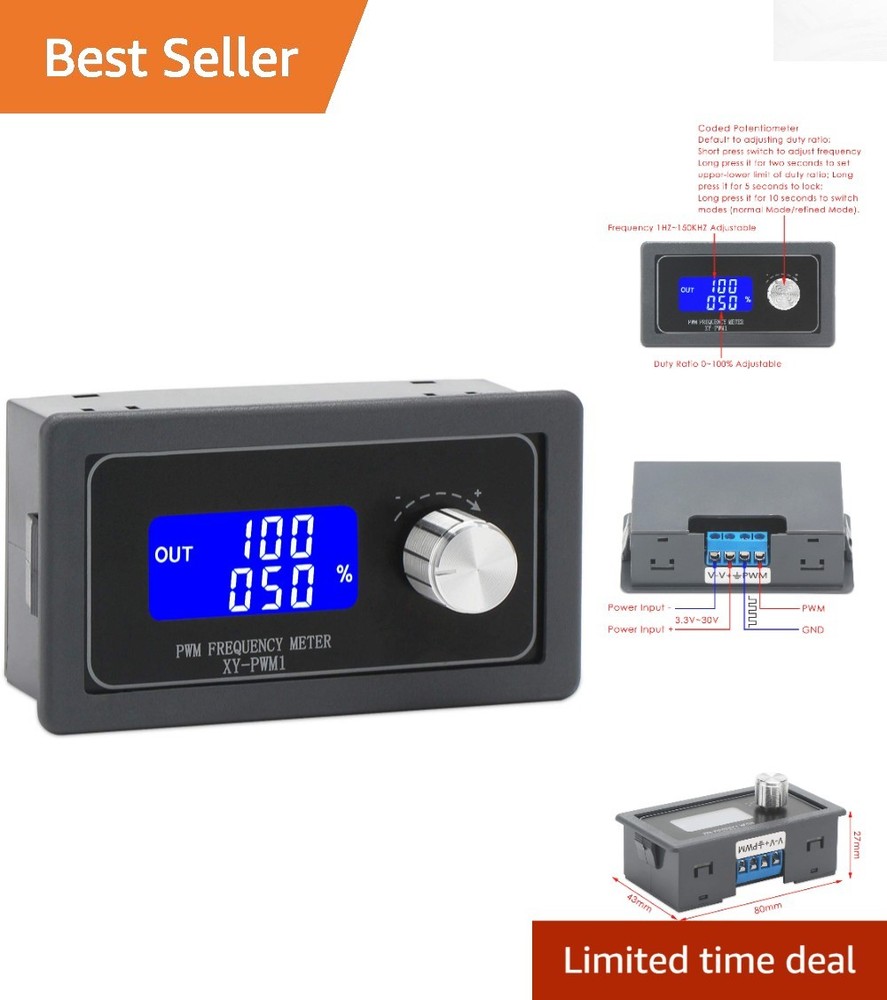 Versatile Frequency Generator Module - Adjustable 1Hz-150kHz PWM Output