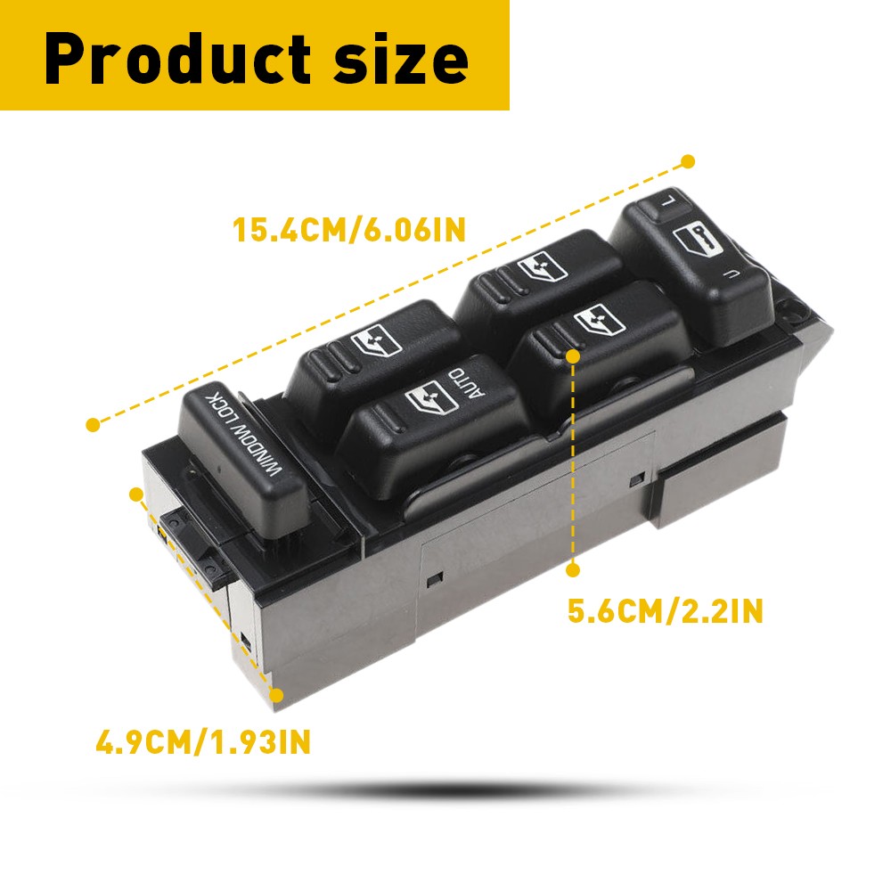 Driver Side Master AUTO Power Window Switch For 2000-2002 Silverado Chevrolet