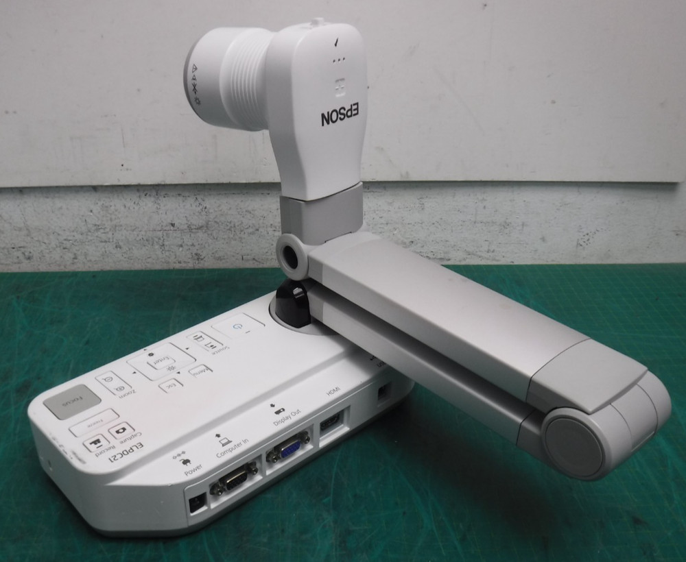 Epson ELPDC21 Document Camera with Power Supply – No USB Cable –Visual Presenter
