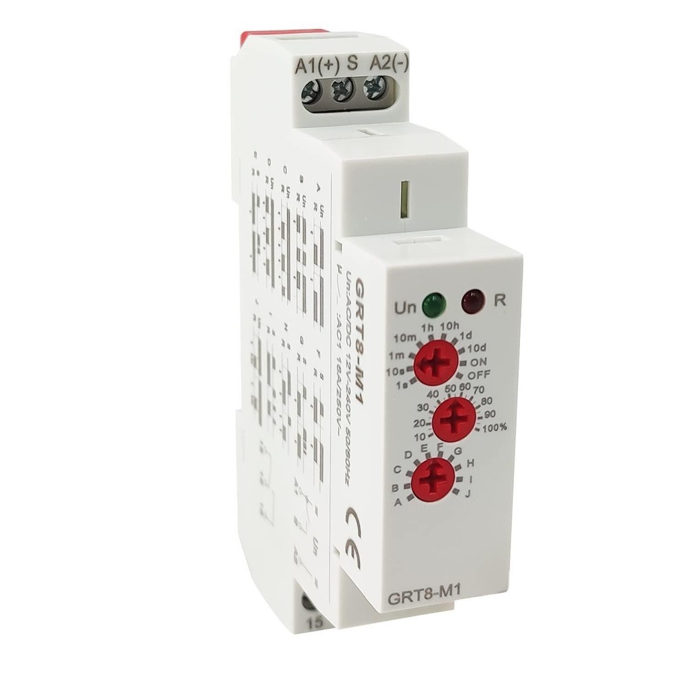 Multifunction Time Relay DIN AC/DC 12V to 240V Timer Off On Delay Pulse interval