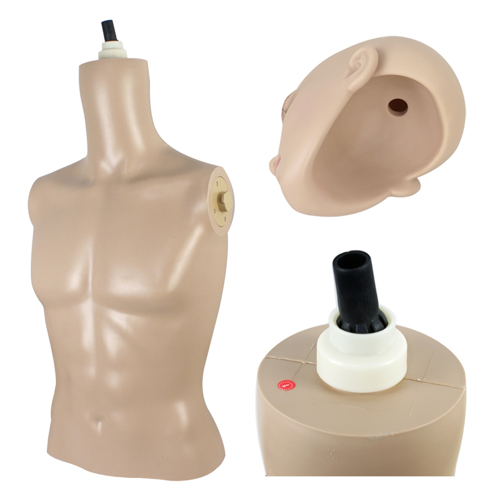 Mannequin Full Body Dress Form 72.4" Adjustable Realistic Male Mannequin w/Base