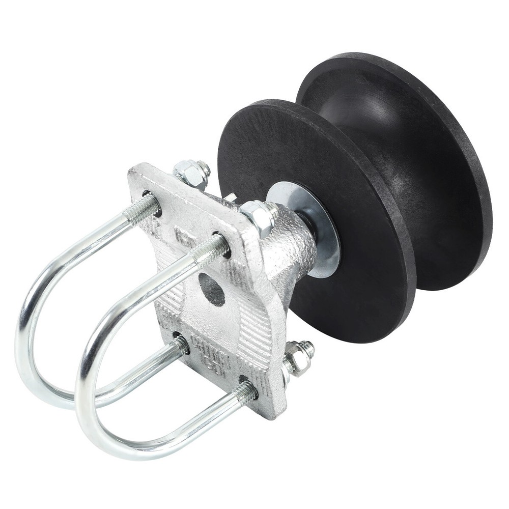 (2 Pack) 4" Round Post x 2 1/2" Round Gate Frame Premium Nylon Cantilever Roller