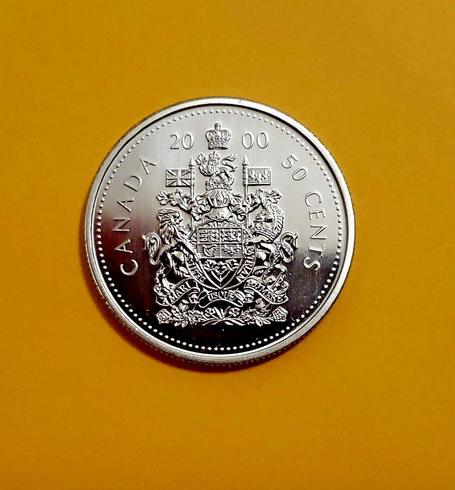 2000 Canadian Specimen Fifty cent piece