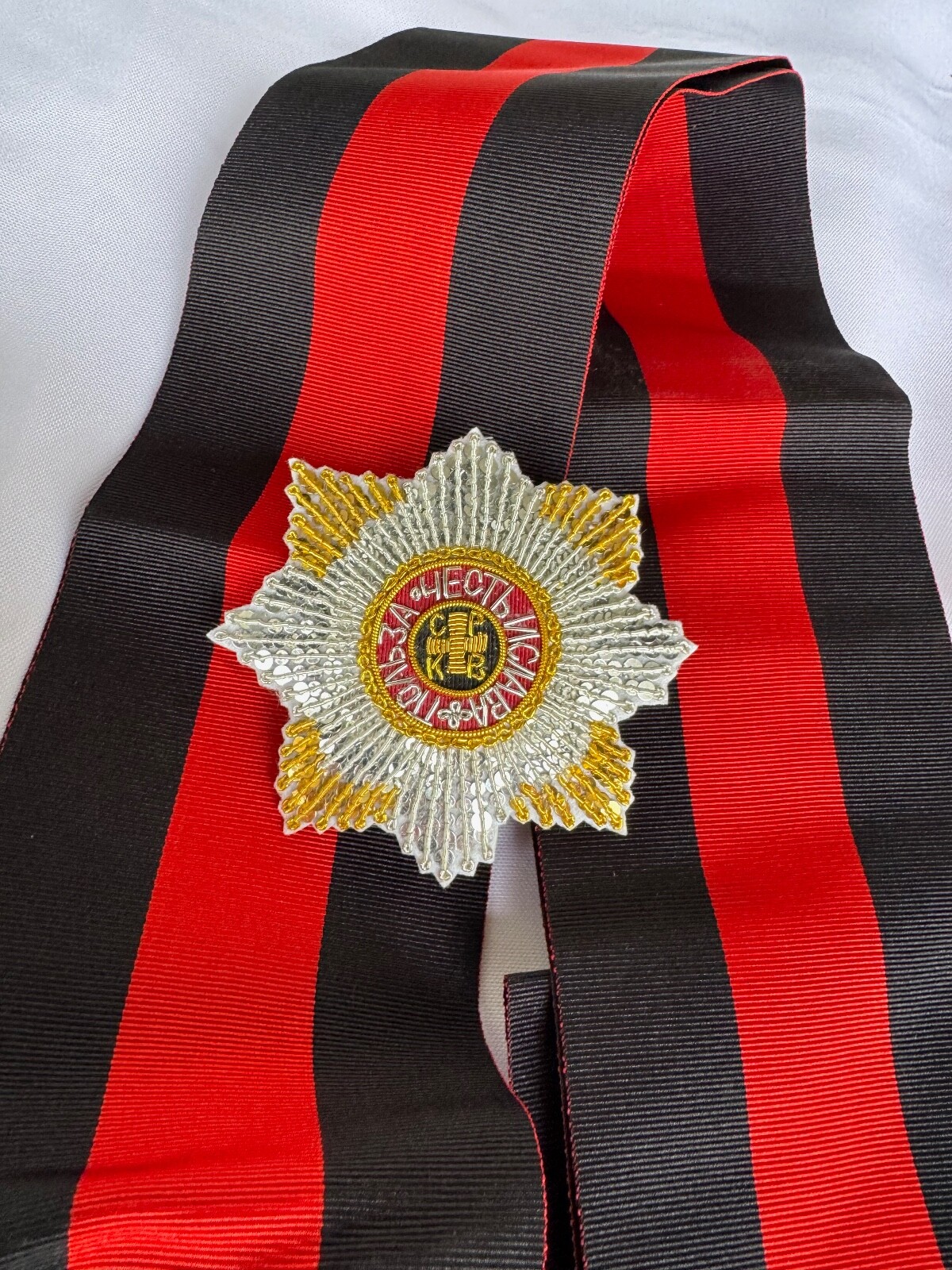 Russian Imperial Order of St.Vladimir Embroidered star, perfect replica 1820s