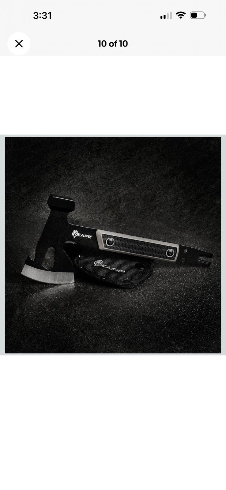 Reapr Versa Camp Ax Multi-tool 3" Blade 168OD Ballistic Sheath Camping Axe