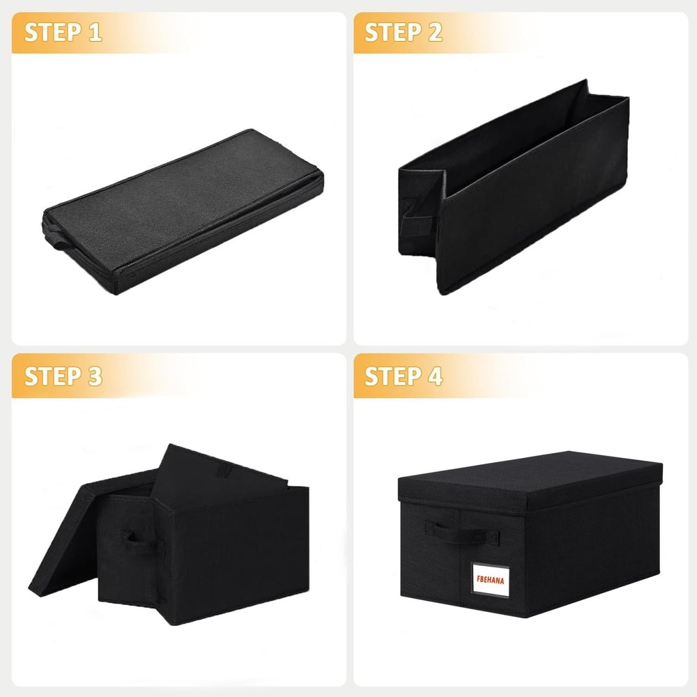 CD Storage Box, CD Organizer, Stackable DVDstorage case with lid,4Pack CD hol...