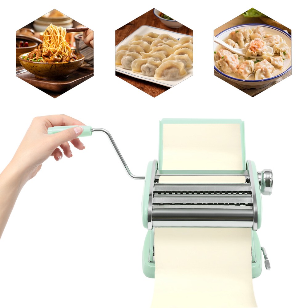 Manual Pasta Maker Machine Noodle Making Machine Adjustable Thickness 0.3-5mm