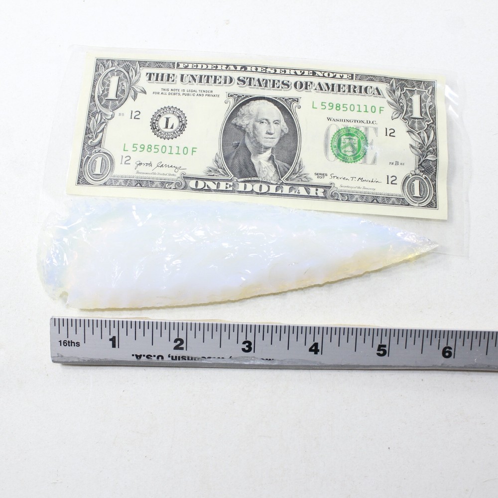 1 Opalite Ornamental Spearhead #9130 Arrowhead