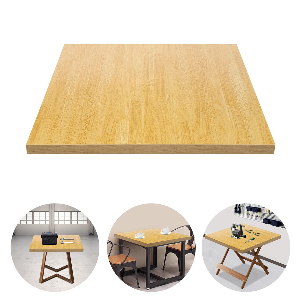 US Wood Color 75x75x3.5cm Adjustable Workbenches Tabletop Rectangular Countertop
