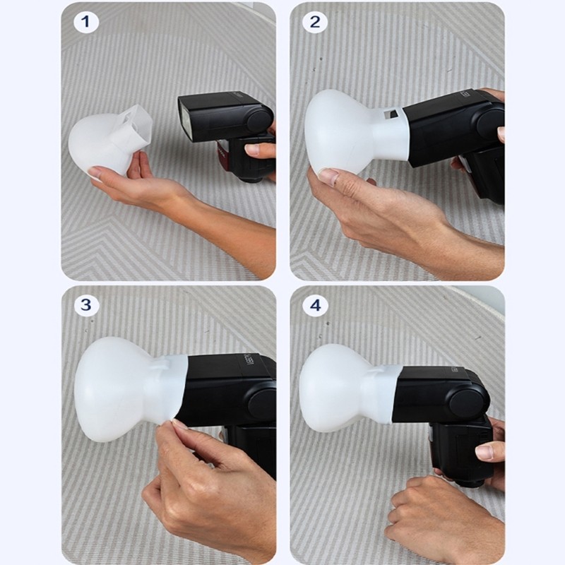 Softbox Flash Diffuser Durability Silicone For Professional Photography