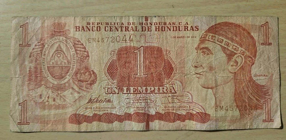2012 Honduras 1 Lempira Note
