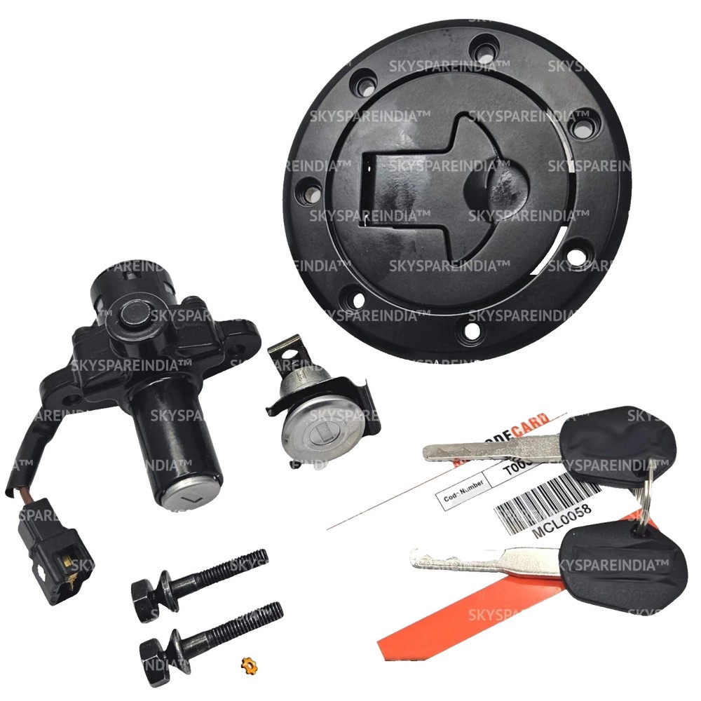 Ignition Lock Switch Set With Bolts Compatible With KTM Duke 250 390 2017-2019