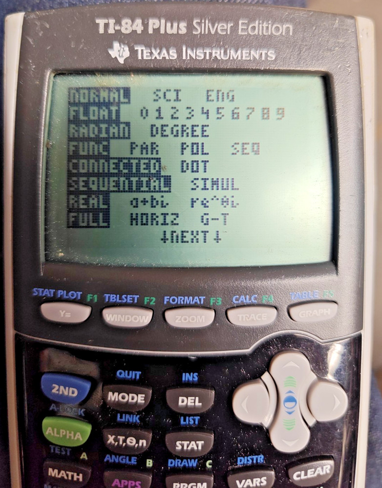 Texas Instruments TI-84 Plus Silver Edition Graphing Calculator No Battery