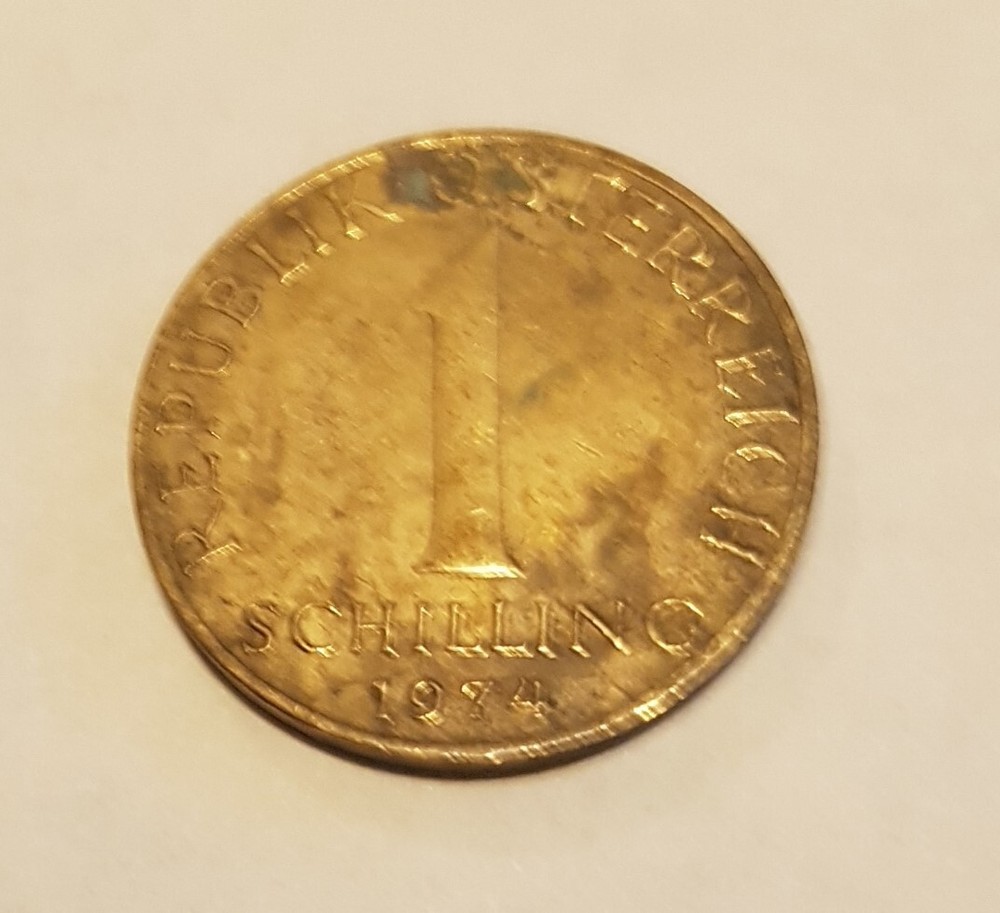 1974 Austria. One Schilling.