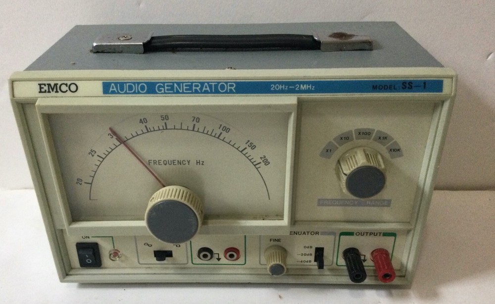 Emco SS-1 Audio Function Generator, 20hz-2mhz, Frequency generator - Working