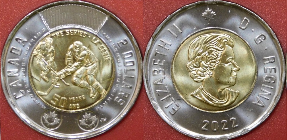 Brilliant Uncirculated 2022 Canada Summit Series 2 Dollars From Mint's Roll
