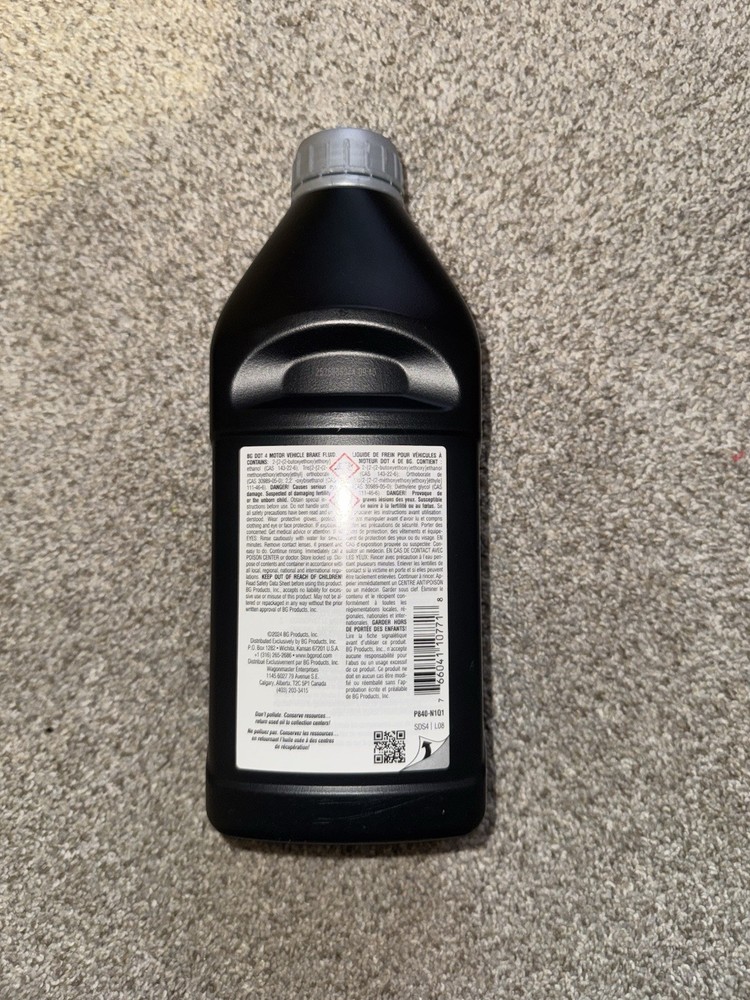 32 Ounce BG Brake Fluid Flush Dot 4