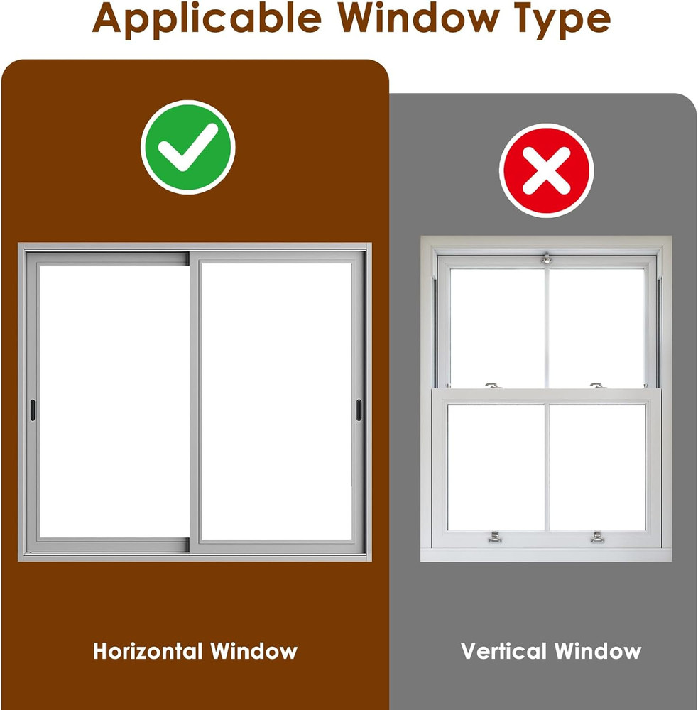 Vertical Cat Door for Window,31"-42" Adjustable Height,1-Min Install | 4 Locking