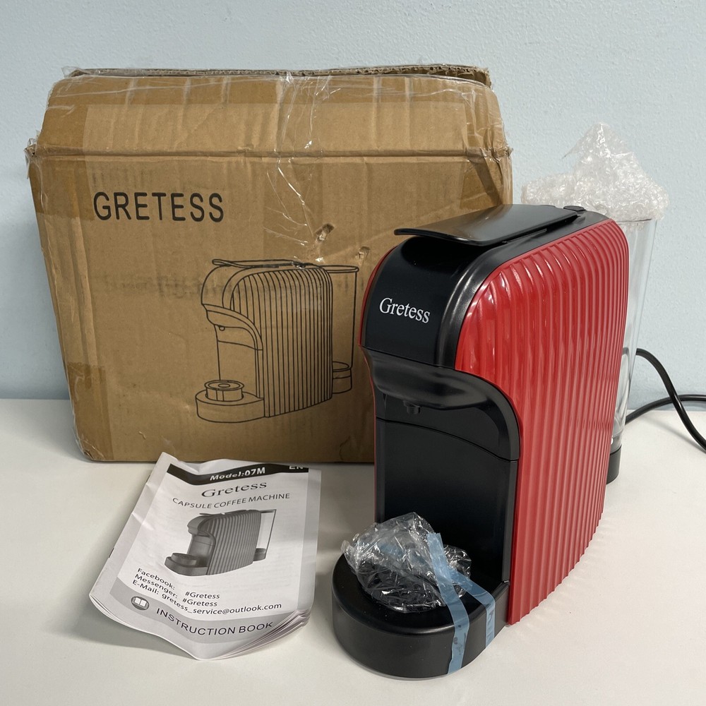 Gretess Espresso Machine, Coffee Machine Programmable Buttons for Espresso RETUR