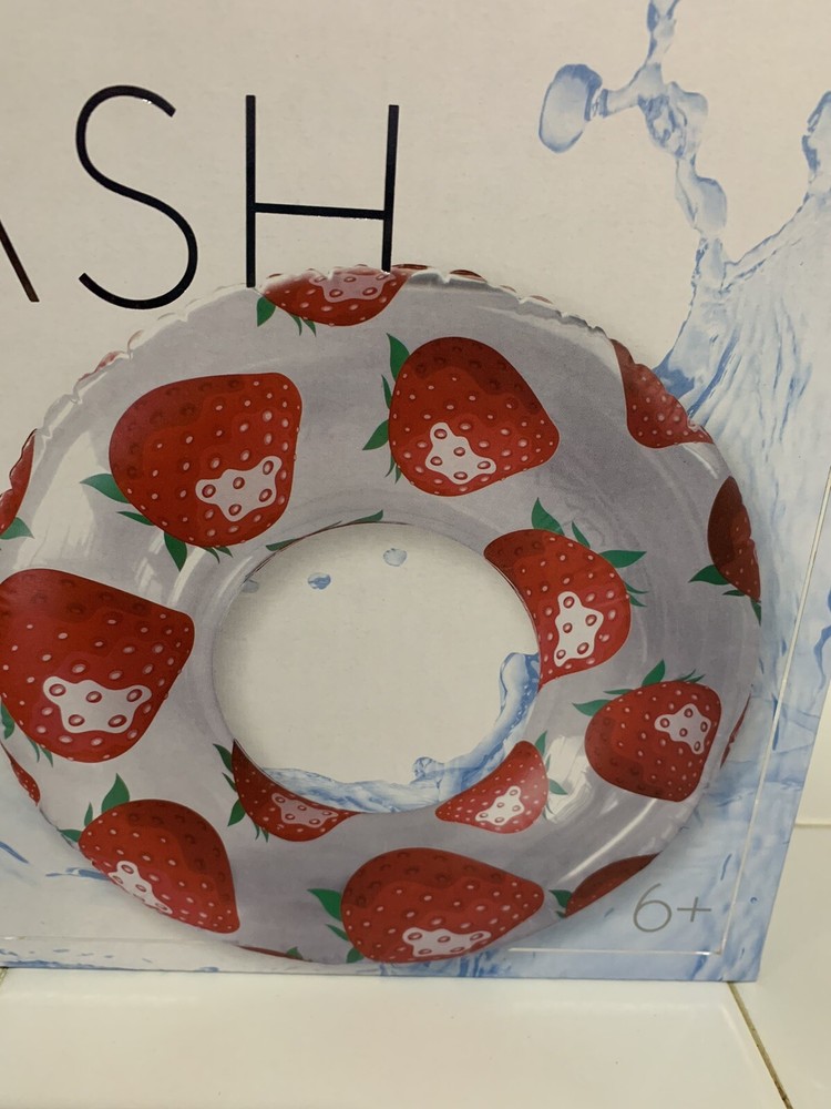 Pool Float VIVA LA SPLASH Strawberry Ring New in Box Summer Fun