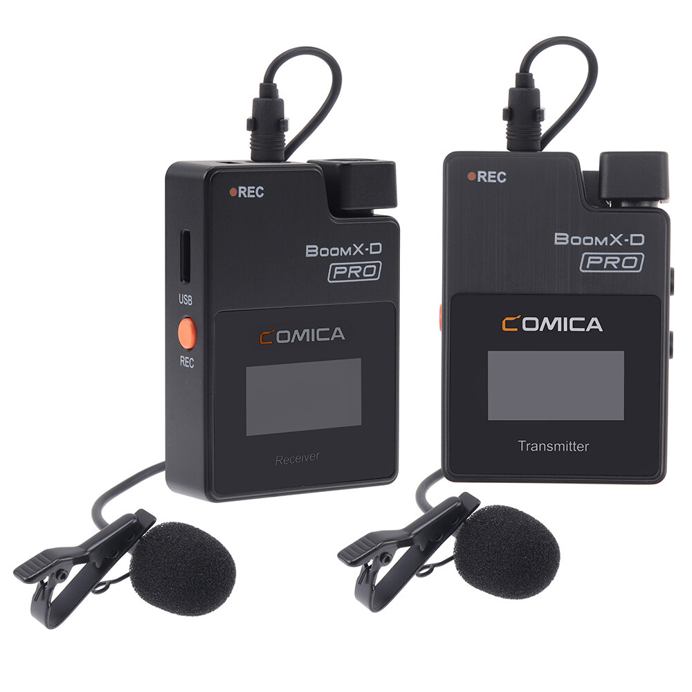 Comica BoomX-D PRO D2 2.4G Wireless Microphone Transmitter Receiver Audio Cable
