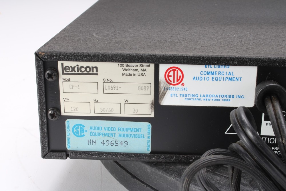 Lexicon CP-1 Digital Audio Environment Surround Processor