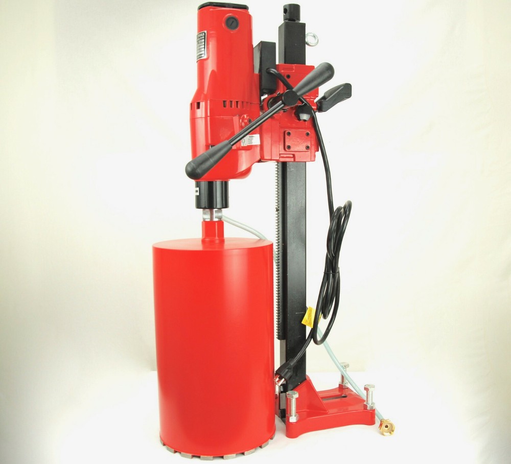 NEW BLUEROCK® Tools CONCRETE CORING 10Z1 CORE DRILL W/ STAND + 2 FREE BITS