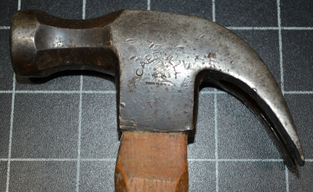 CAPEWELL - CLAW HAMMER - 16oz - ALL ORIGINAL - NICE OCTAGONAL HANDLE