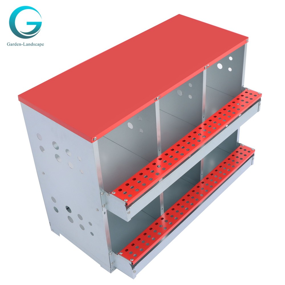 6 Holes Chicken Nesting Box Automatic Egg Collection Rollout Egg Collection