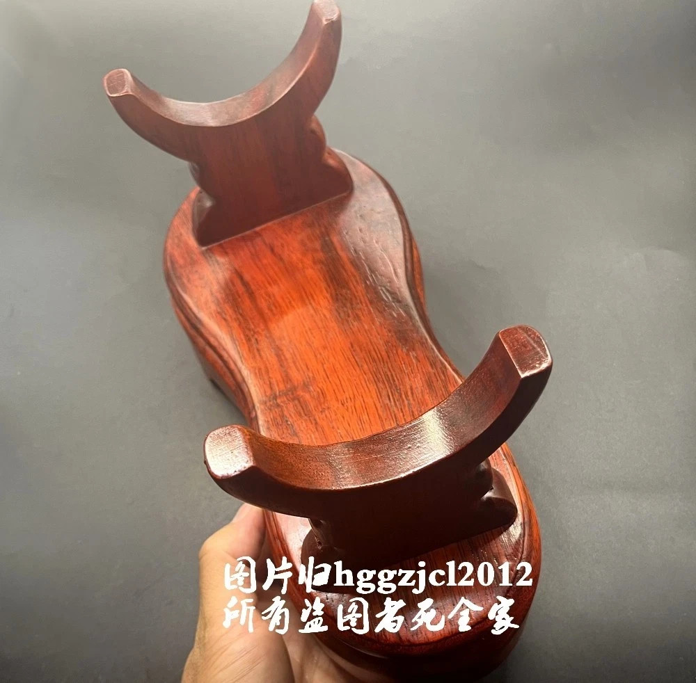 Solid Rosewood Sword Display Rack Knife Dagger Cane Gun Holder Stand Home Decor