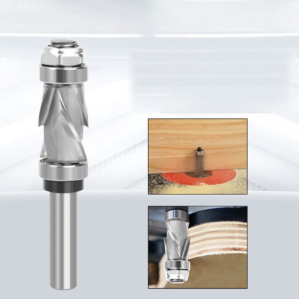 Router Bit Compression Spiral Flush Trim 12 Shank Carbide for Precision Work