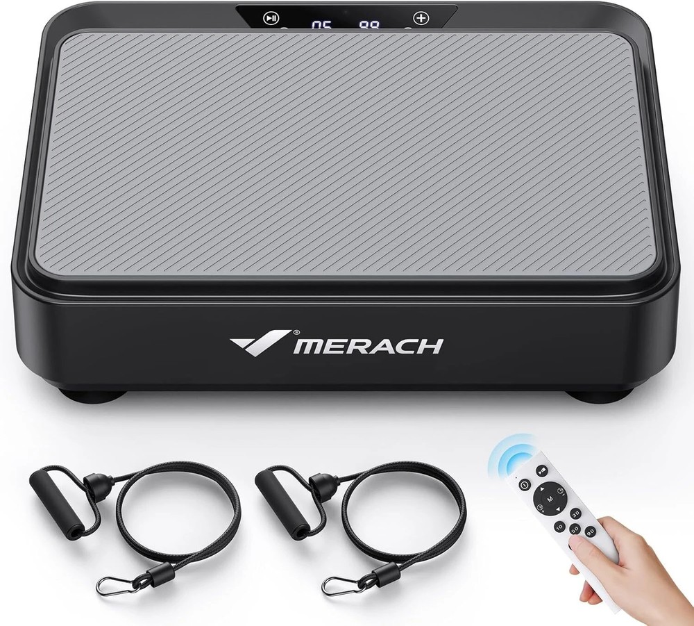 MERACH Vibration Machine Exercise Platform Remote Control Weight Energy