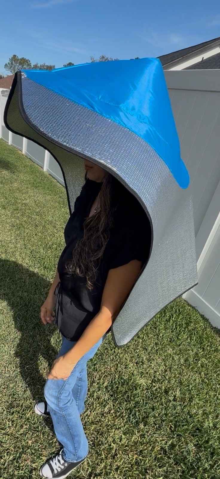 42 In Extra-Wide Brim Sun Hat Reflective Protection Shield